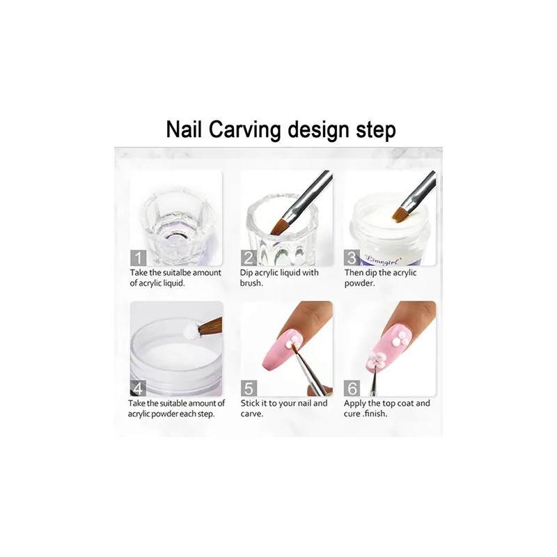 Kit Profesional De Uñas Acrílicas Monómero Líquido
