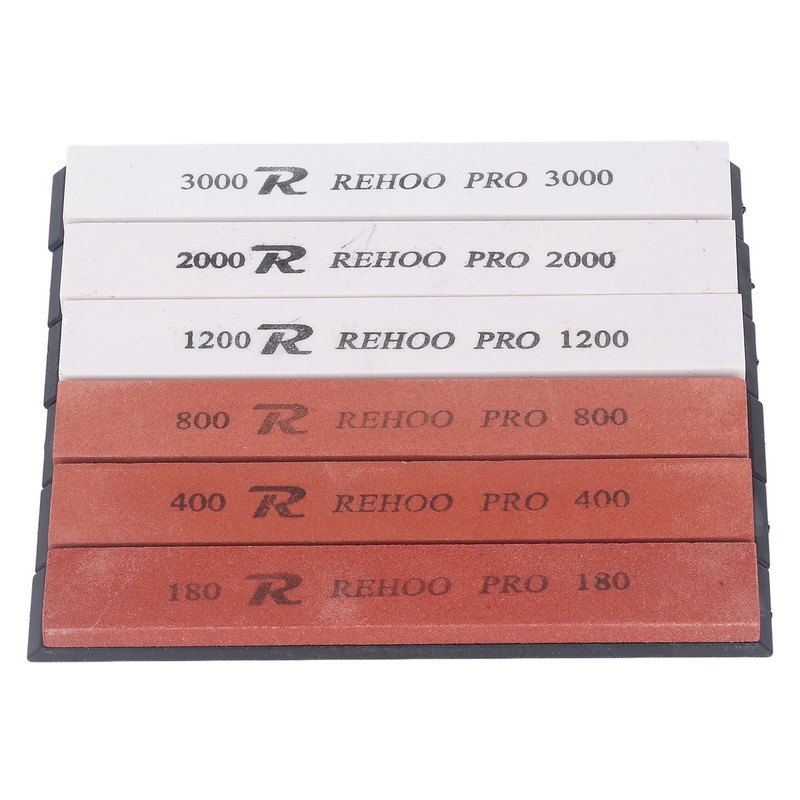 6pcs Whetstone White Corundum Multifunctional 80 400 800 1200 2000