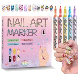 Marcador de uñas 12 colores ALLFYL – Arte 3D profesional