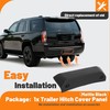KUAFU Rear Trailer Hitch Cover Panel Compatible with 2015-2020 GMC