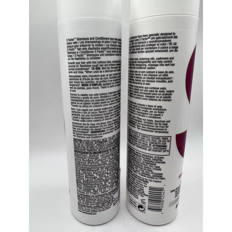 Tigi S-Factor Smoothing Lusterizer Shampoo and Conditioner Duo