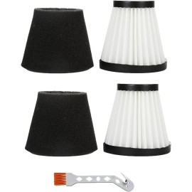 Moreffi 2 Pack Replacement F117 Filter Kit Compatible with Dirt Devil Scorpion Handheld