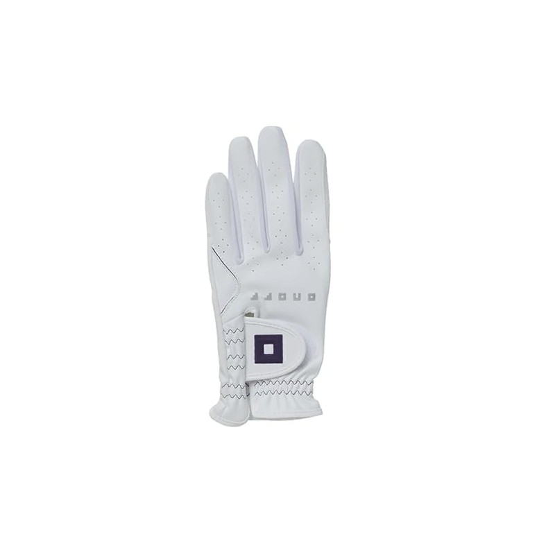 Onoff OG7225-01 WHT20 Golf Women's Gloves, 7.9 inches (20 cm),