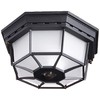 Globe Electric HZ-4300-BK Ceiling Motion Light, Black, Bulb Not Included