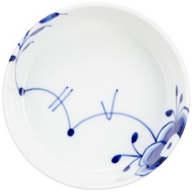Royal Copenhagen 1061131 Blue Fluted Mega Dish Bowl, Deep Plate, 4.9 inches (12.5 cm), Wedding Gift