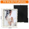 8x10 Picture Frame with Pearl for Wedding, Silver Plated Photo