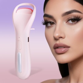 Heated Eyelash Curlers, Rechargeable Electric Eyelash Curler with Dual-Arc Design & 3 Adjustable Temperature - Safe Gentle Heated Lash Curler for Natural Curl Perfect Fit for Women FEN620