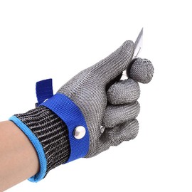 Cut Proof Stab Resistant, Metal Gloves For Cutting Chainmail Glove Stainless Steel Wire Metal Mesh Butcher Cotton Glove