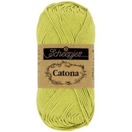 Scheepjes 1678-512 Catona Baumwolle Garn, 512 Lime, 1x50g