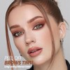 XZMeiLun Warm brown Eyebrow Gel Tattoo Peel Off with Tweezer,