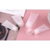 12 x 100ml Empty Refillable Clear Plastic Cosmetic Sample Tubes