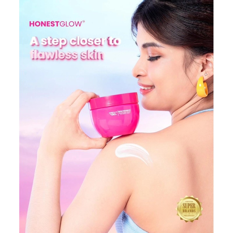 HONESTGLOW 190 Niacinamide Cream with Alpha Arbutin & Vitamin E