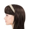 Dahlia Women's Elastic Headband - Dazzling Rhinestone Faux Pearl Bead