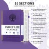 End of Life Planner, Spiral Estate Planning Organizer with Tabs