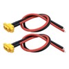 2Pcs Amass XT60E-M Plug Male Battery Connector Mountable Pigtail Cable,XT60