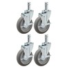 5" Caster Set for Metro Shelving | 4 Swivels with