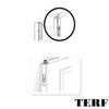 TERF® Traditional Vintage Style Polished Brass Flush Bolt 150mm [6'']