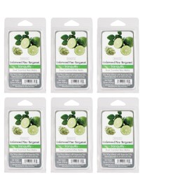 Hosley Set of 6 Cedarwood Pine Bergamot Scented Wax Cubes/Melts - 2.5 oz Each. Hand Poured Wax Infused with Essential Oils. Bulk Buy. Ideal for Weddings, Spa, Reiki, Meditation Settings