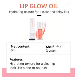 zalati Lip Balm 6ml Lip Care Lip Oil Tinted for Lips Moisturizing and Nourishing - Red