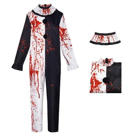 BICOPU - Monos para adultos, color negro, blanco y rojo, para hombre