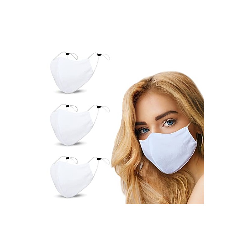Breathable Comfort Cloth Face Masks for Hot Weather, Adjustable, Reusable,