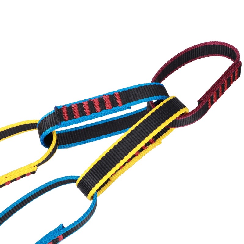 Outdoor Climbing Equipment Brakedown Molding Ladder Flat Belt Ring Chrysanthemum
