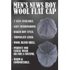 sock snob men's winter lined flat cap made of wool