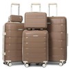 Joyway Luggage 5 Piece Sets， Lightweight Rolling Hardside Travel Suitcase