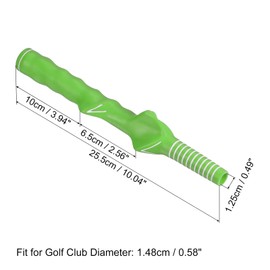 PATIKIL Golf Club Training Grip, 1 Pack Right Handed Teaching Practice Swing Non-Slip Auxiliary Aid Correction for Golf Trainer Beginner, Green