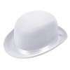 Bristol Novelty BH478 Bowler Hat White Satin Look, Unisex-Adult, One