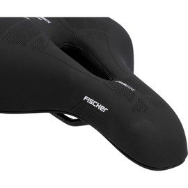 fischer Bicycle Saddle Trekking Memory Foam R.e.Med, Bicycle Saddle for Trekking Bikes, Especially Light, Extremely Comfortable