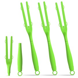 LYASILGC - Mango extensible para trapeador – compatible con recarga, desmontable y reemplazable, incluye 3 asas extendidas (3, verde)