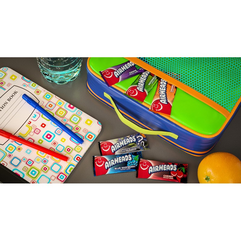 Airheads Candy Mini Bars - Assorted Flavours - 340g Laydown