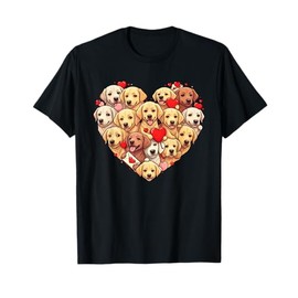Funny Labrador Retriever Heart Valentine Labrador Retriever T-Shirt