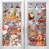 169 Pcs Christmas Window Clings Window Stickers,9 Sheet Reusable Christmas
