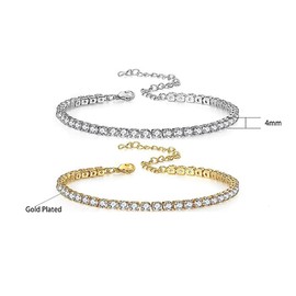 Prosy 3PCS Rhinestone Anklet Beach Foot Jewelry Adjustable Crystal Ankle Foot Jewelry for Women and Girls (Gold)