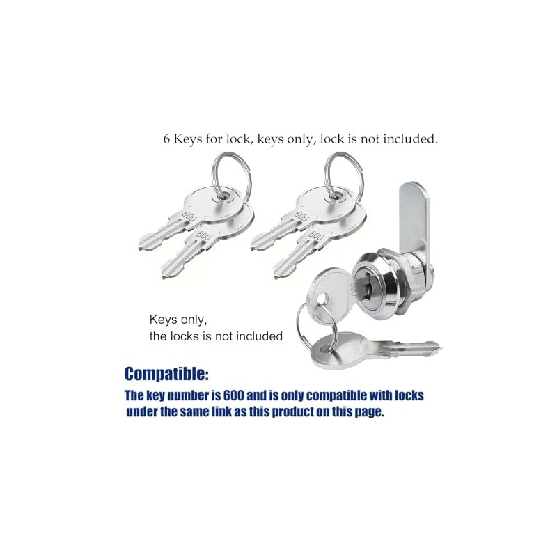 Litensh 6PCS Alike Keys Only Compatible with Litensh Aliked Mailbox