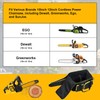 HTZSSON Chainsaw Case, Chainsaw Storage Bag for DEWALT, EGO, Greenworks,