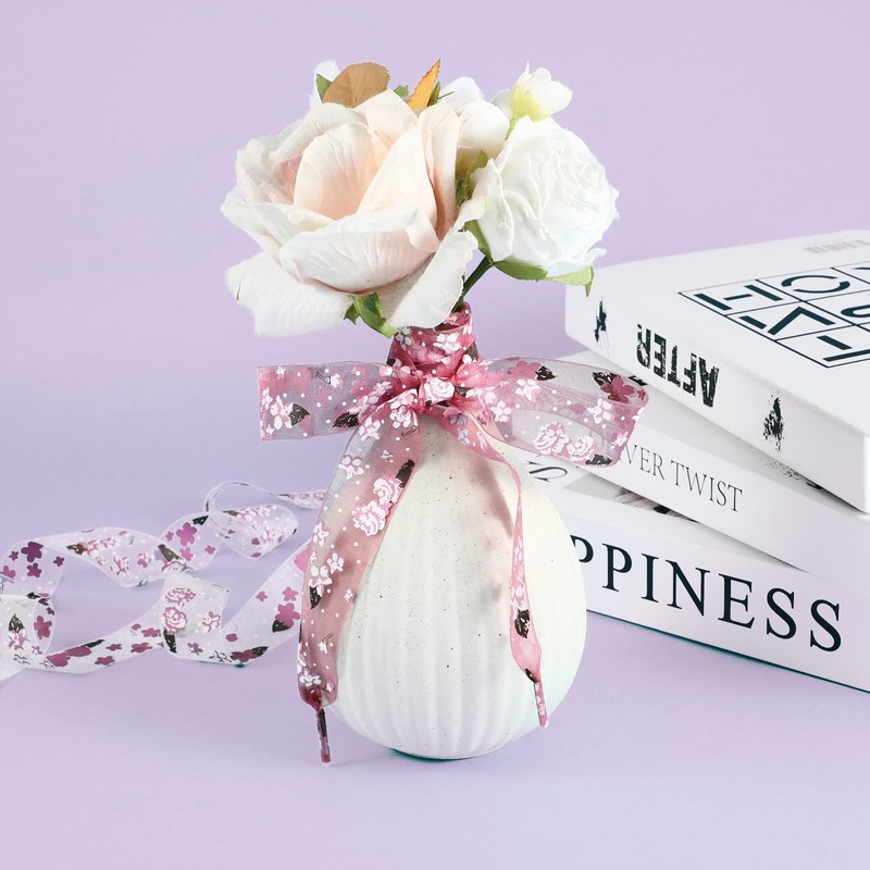 COMNICO 5 Pairs Satin Ribbon Shoe Laces, 2.7cm Wide Printing