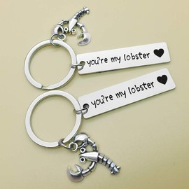 You're My Lobster Couple Keychain Gift for Boyfriend Girlfriend Friend Keyring Christmas Birthday Gift for Couple Valentine's Day Keyring Gift Keychain Lover Keyring 2Pcs