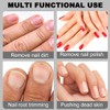 2 PCS Nagelhautschieber, Edelstahl Cuticle Pusher, 2 in 1 Profi