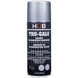 Tropic Trailer HUB TRU-GALV SILVER GALVANIZING COMPOUND Aerosol SPRAY PAINT 69% pure zinc in the dry film, grey
