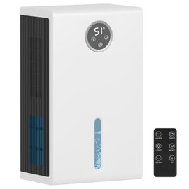 Dehumidifier for Home for Bedroom with 1000 sq.ft 120 OZ Water Tank,Dehumidifier for Bathroom Basement with Remote Control,Auto Shut Off,Touchscreen,7 Colors LED Light