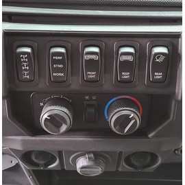 2018-2024 Polaris Ranger XP 1000/1000 Horn Dash Mount Switch - Blue/Blue LED