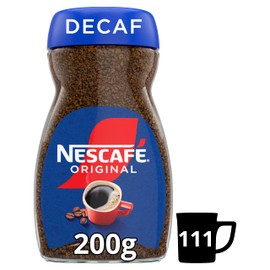 NESCAFÉ Original Decaf Instant Coffee 200g, Rich Aroma, Full & Bold Flavour