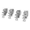 4 Pcs Solar Panel Ground Clamp Steel Weather Proof Solar