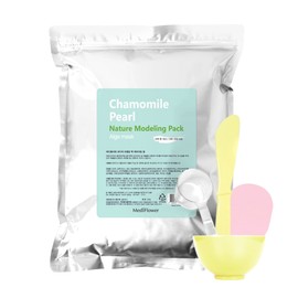 Mediflower Medi Flower Large Capacity Nature Herb Modeling Pack Chamomile Pearl 500g + 4 pack tools set / 메디플라워 대용량 네이처 허브 모델링팩 캐모마일 펄 500g+팩도구 4종세트