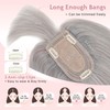 SEGO Grey Hair Toppers for Women Real Human Hair With