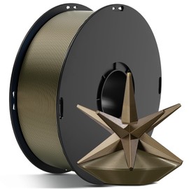 ANYCUBIC Silk Filament, Metal-Like PLA Shiny Clog-Free 3D Printer Filament Metallic PLA 1.75mm Dimensional Accuracy +/- 0.02mm, 1KG Spool (2.2 lbs), Metal Champaign