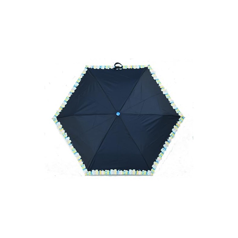 Radley Mini Telescope Umbrella Rock Climbing in Ink Navy Blue